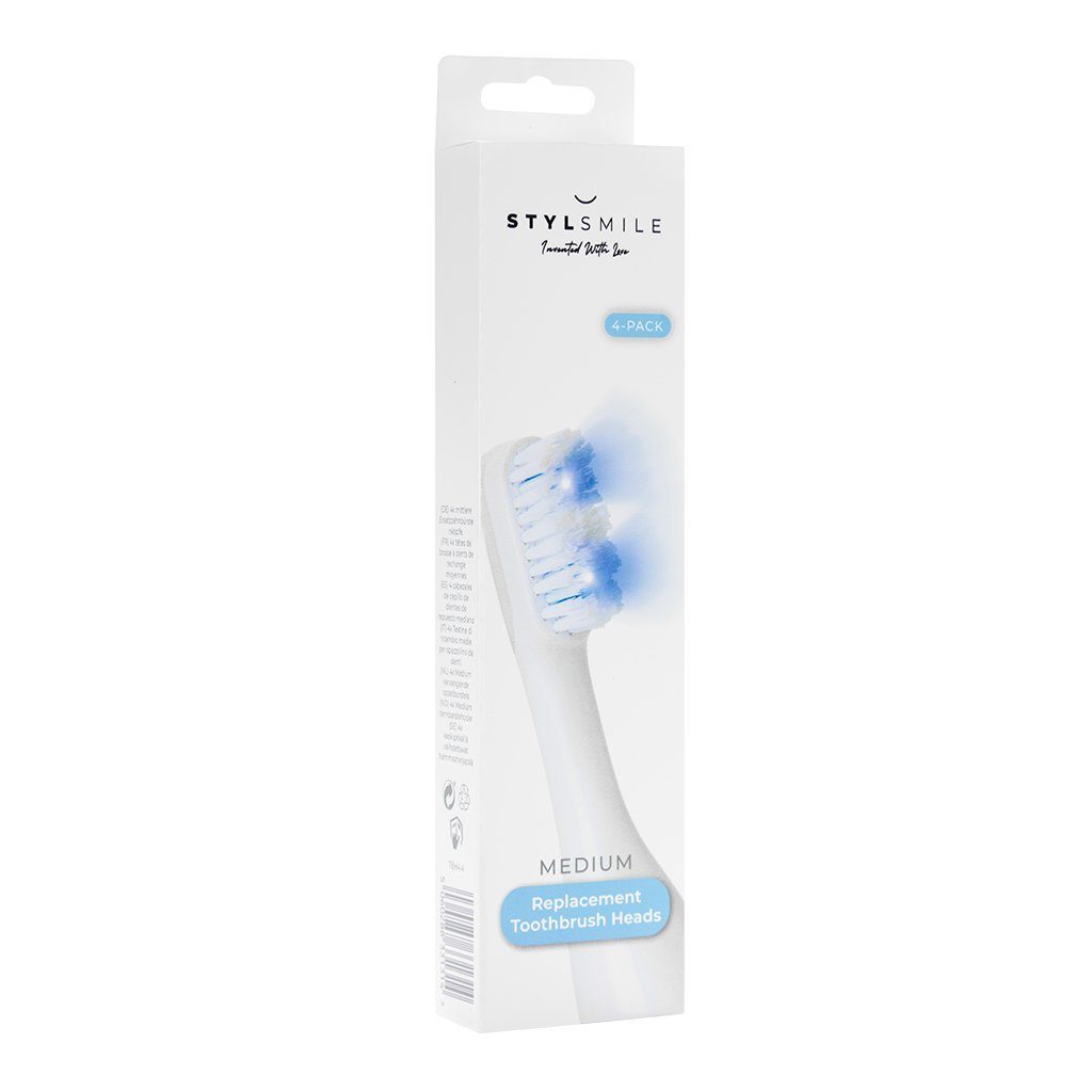 STYLSMILE Standard Replacement Toothbrush Head 4 pack