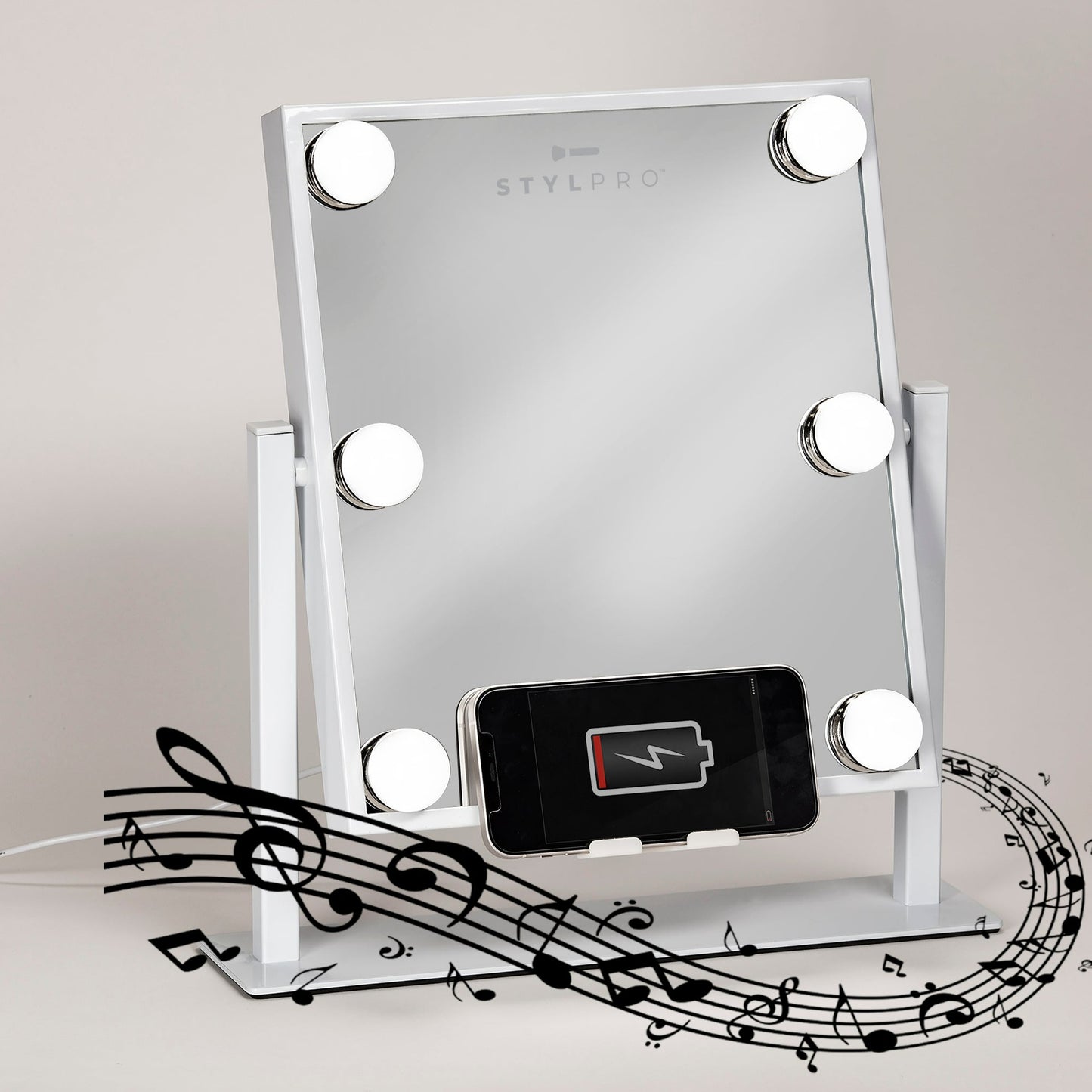 STYLPRO Glam & Groove Hollywood Vanity Music Mirror